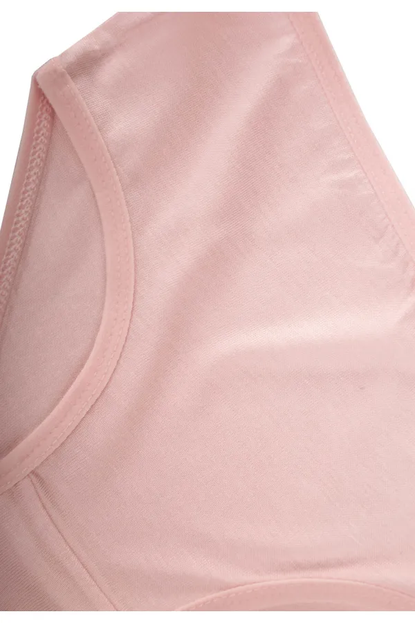 İkili Biyeli Slip Külot  2-9 Yaş Pudra Pembe