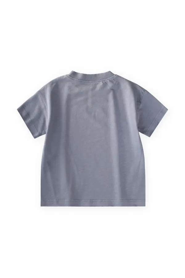 T-Shirt 1-8 Yaş Pastel Mavi