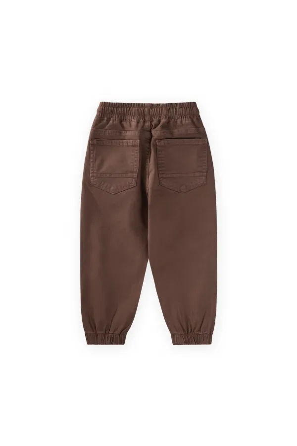 Gabardin Parçalı Pantolon 2-12 Yaş Kahverengi Gabardin Parçalı Pantolon 2-12 Yaş Kahverengi