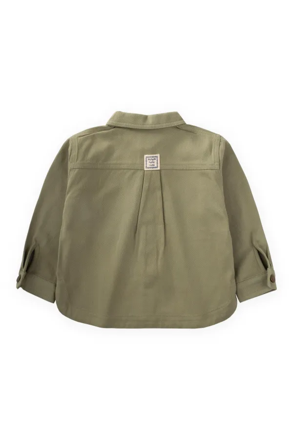 Veste en gabardine 2-7 ans, couleur olive