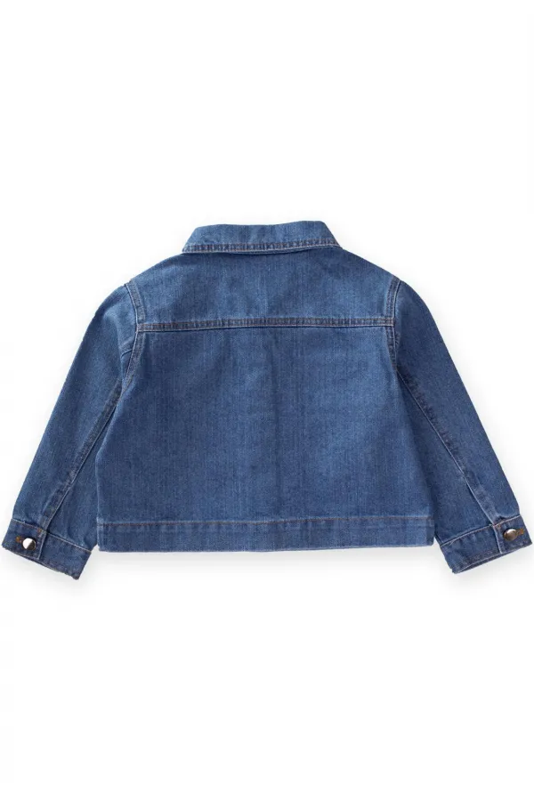 Denim Jacket with Front Pockets, 2-7 Years Old, Blue