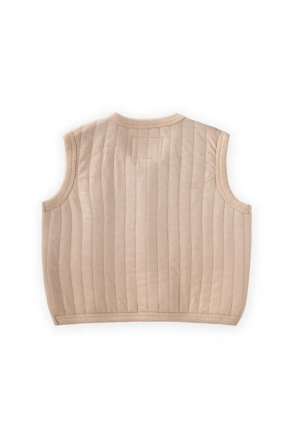 Quilted Vest 0-4 Years Beige