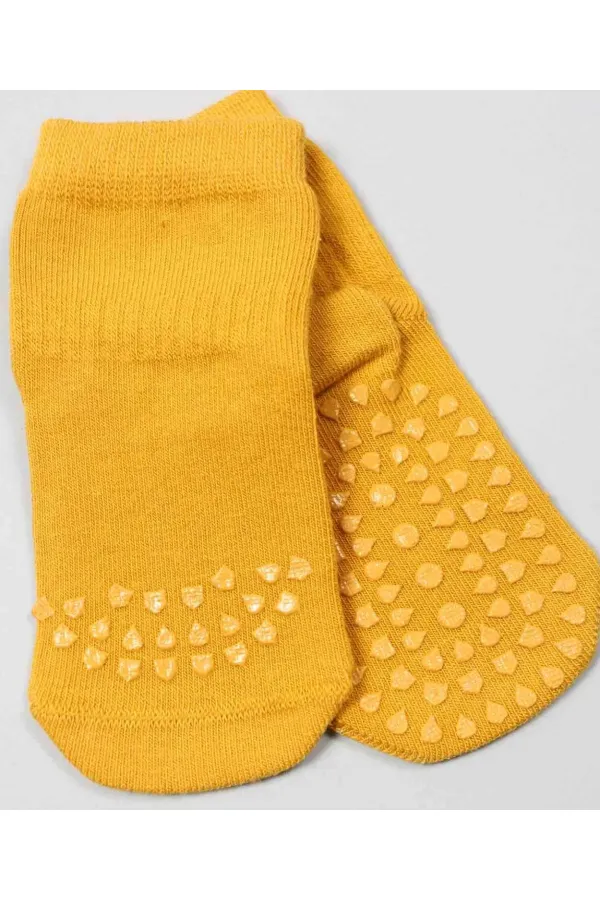 Emekleme Ve Kaymaz Çorap Hardal Sarı