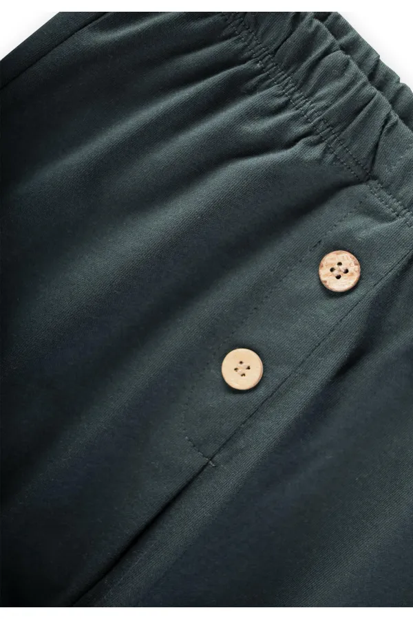 Ensemble de survêtement bébé à carreaux imitation kaki/vert, 0-3 ans