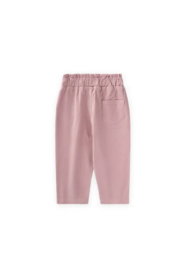 Kadife Boyfriend Pantolon 1-8 Yaş Leylak