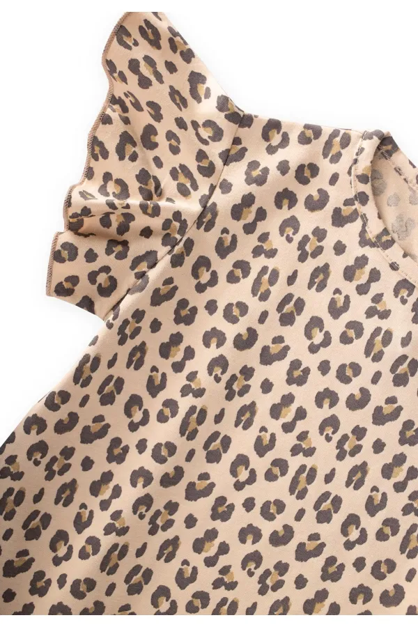 Dokuma Pantolonlu T-Shirt Takım 1-8 Yaş Bej Dokuma Pantolonlu T-Shirt Takım 1-8 Yaş Bej