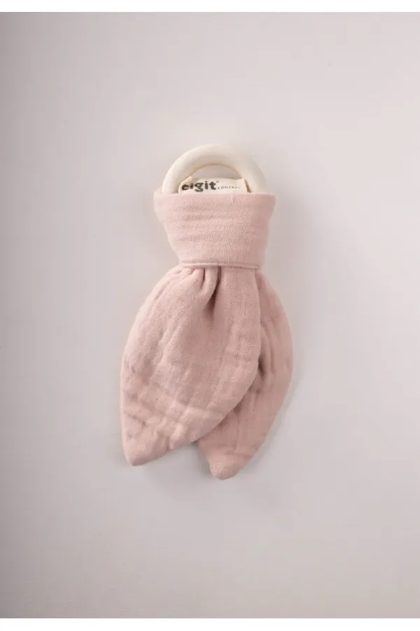 Wooden Muslin Fabric Teether Powder