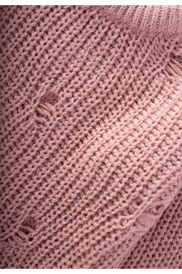 Selanik Knitwear Sweater 2-8 Years Old Powder Pink