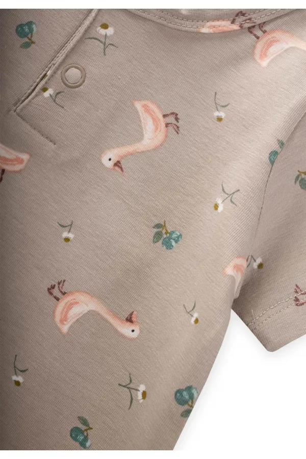 Desenli Tulum 0-3 Yaş Ördek Desen