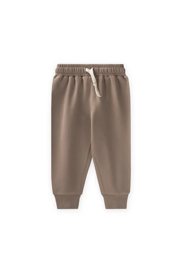 Survêtement basique pour enfants de 1 à 5 ans, couleur moutarde