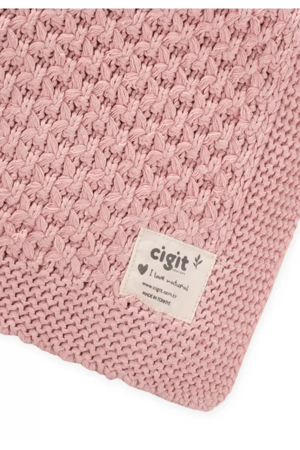 Piti Piti Triko Battaniye 80X100 Cm Pembe