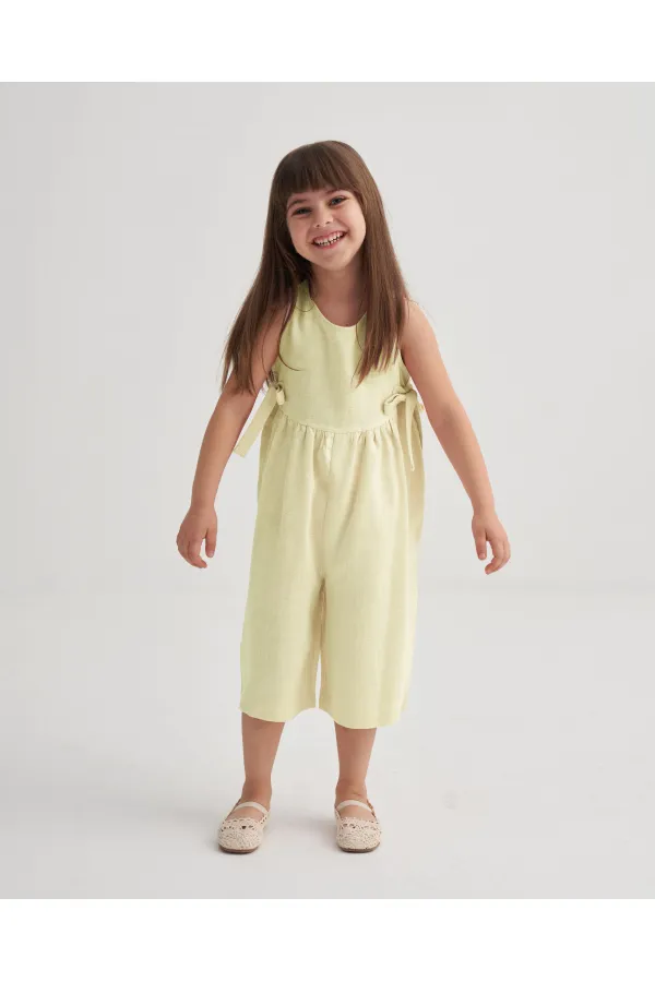 Kolsuz Bağcıklı Tulum 2-7 Yaş Sarı