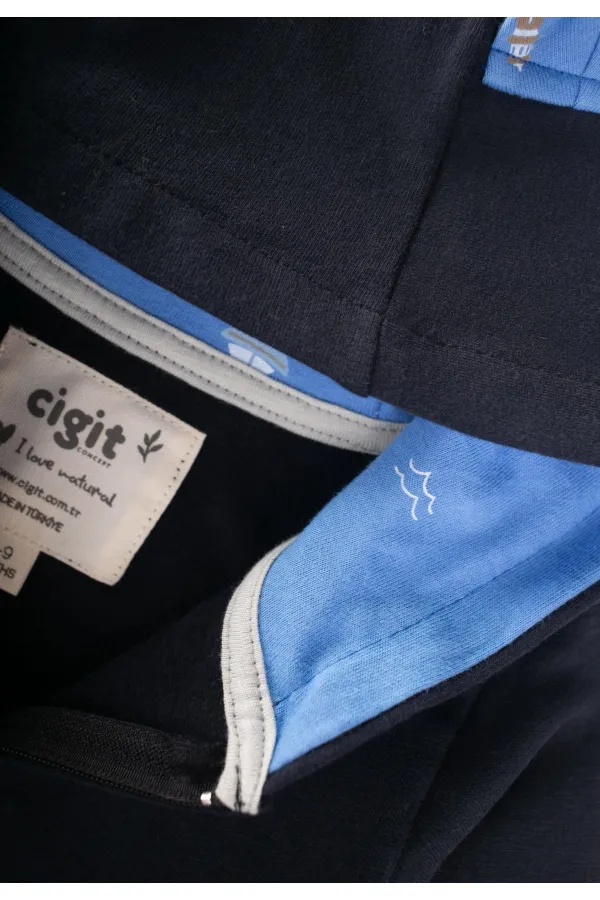 Salopette zippée 0-3 ans anthracite