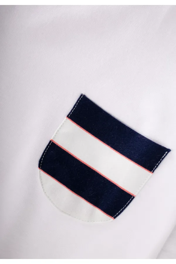 Ensemble pyjama rayé 2-8 ans blanc cassé