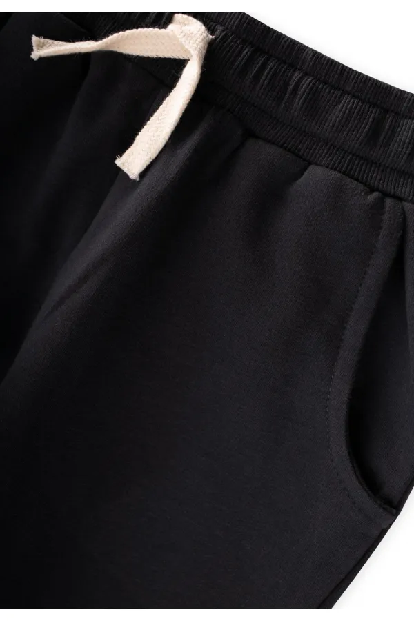 Survêtement à poches, 5-12 ans, noir