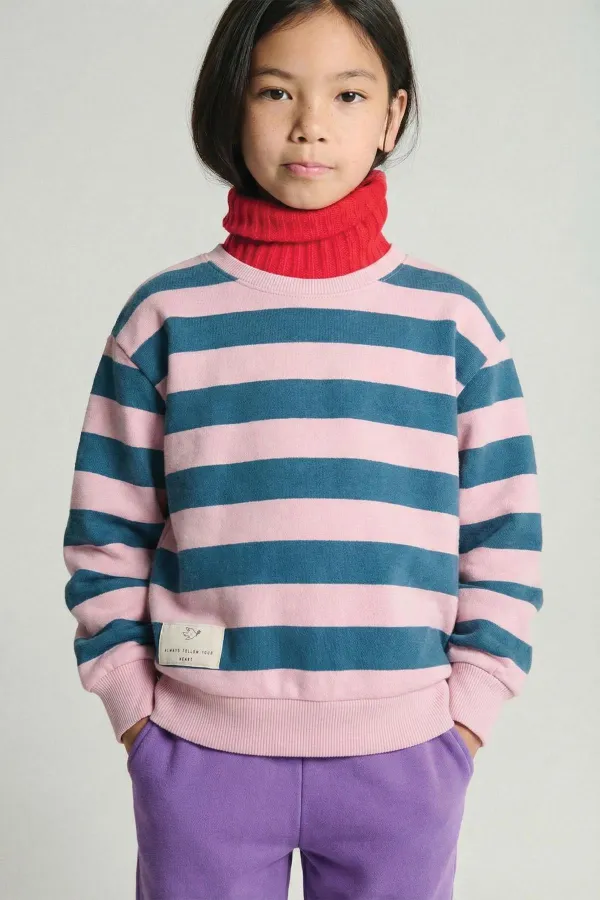 Striped Knit Sweater 2-12 Years Old Blue Powder