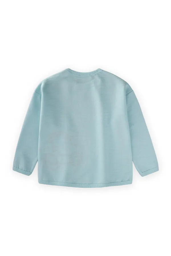 Tractor Embroidered Sweatshirt 0-4 Years Blue