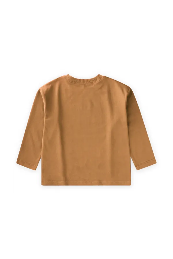 T-shirt basique de saison, 8-14 ans, camel