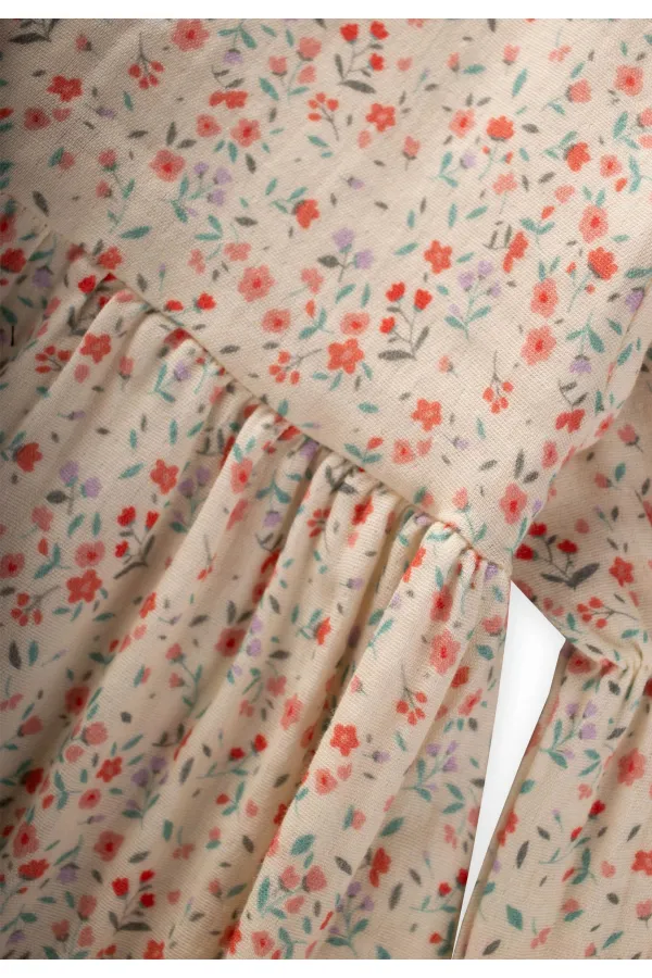 Elbise 4-12 Yaş Ekru