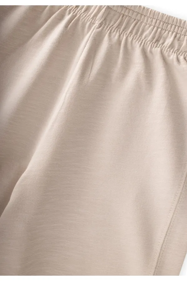 Wide-Leg Trousers for 4-12 Year Olds (Sand) Wide-Leg Trousers for 4-12 Year Olds (Sand)