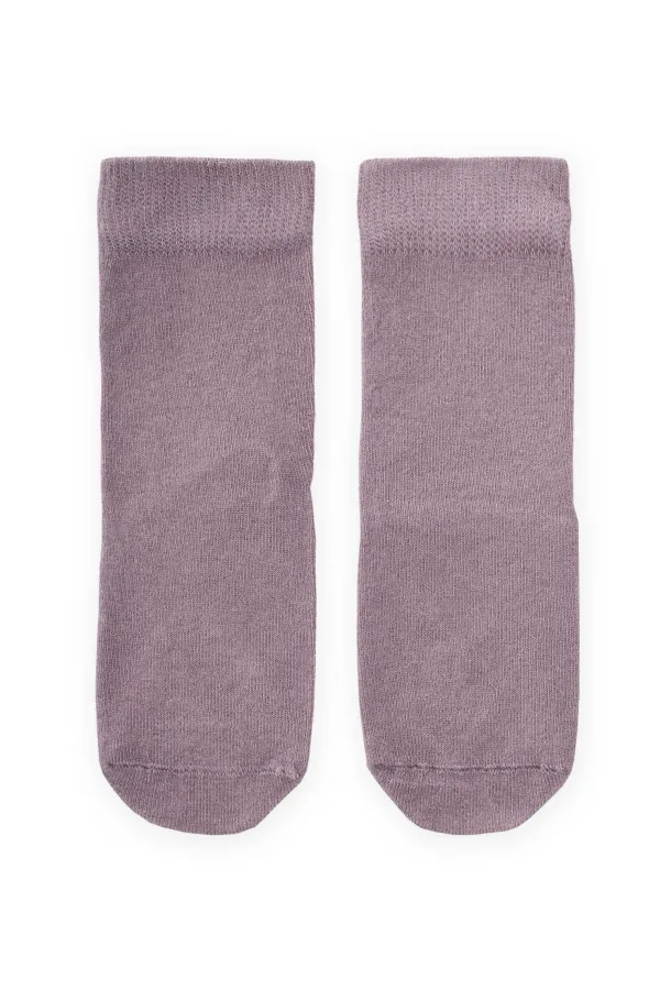 Tabanı ABS li Bambu Çocuk Çorabı Gri