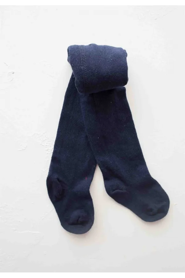 Çocuk Düz Külotlu Çorap 1-13 Yaş lacivert