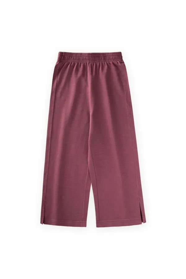 Wide-Leg Trousers, Ages 4-12, Burgundy Wide-Leg Trousers, Ages 4-12, Burgundy