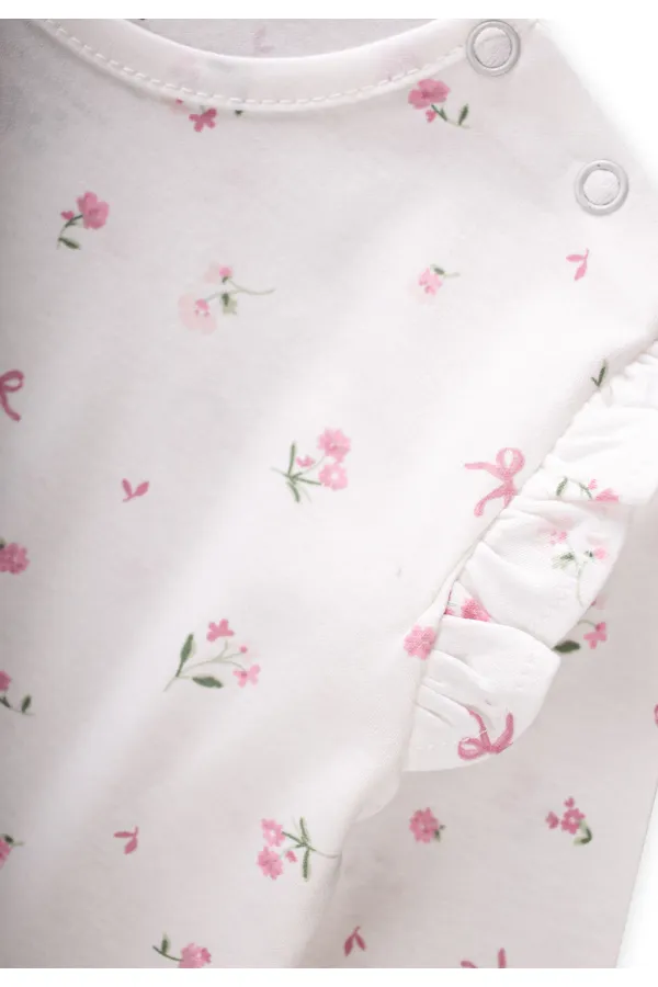 Ensemble pyjama pour enfants de 1 à 5 ans - Motif floral frais