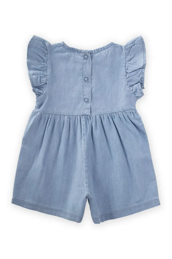 Salopette en jean bleue 0-3 ans