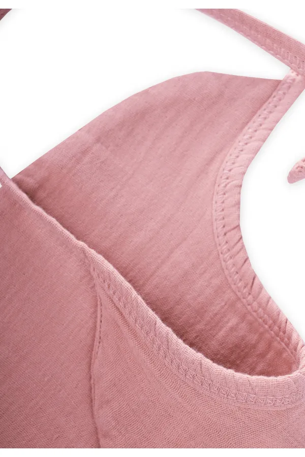 Organik Müslin Mama Önlüğü Yavruağzı