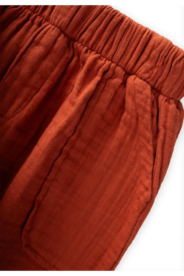 Organic Pantolonlu Coconut Baskılı T-Shırt Takım 3-10 Yaş Ekru