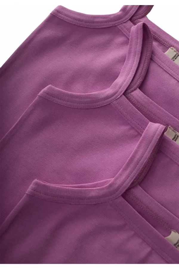 İp Askılı Kız Atlet Üçlü Lila