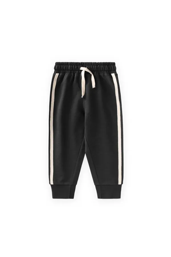 Ensemble de survêtement à rayures, 1 à 10 ans, noir