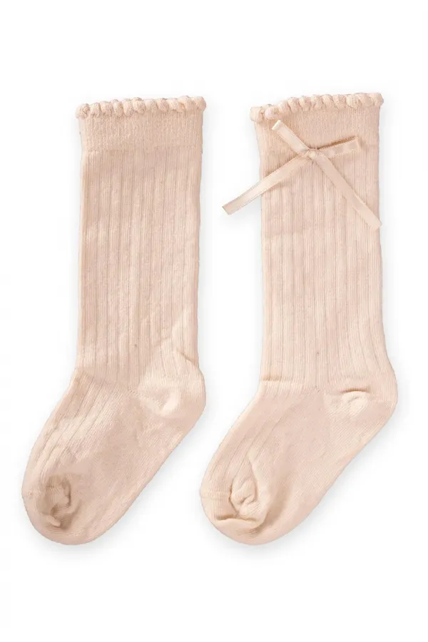 Chaussettes hautes pour filles de 2 à 9 ans