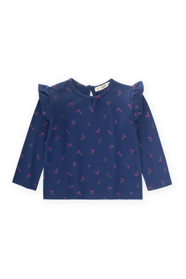 Long Sleeve T-Shirt 1-7 Years Old Navy Blue