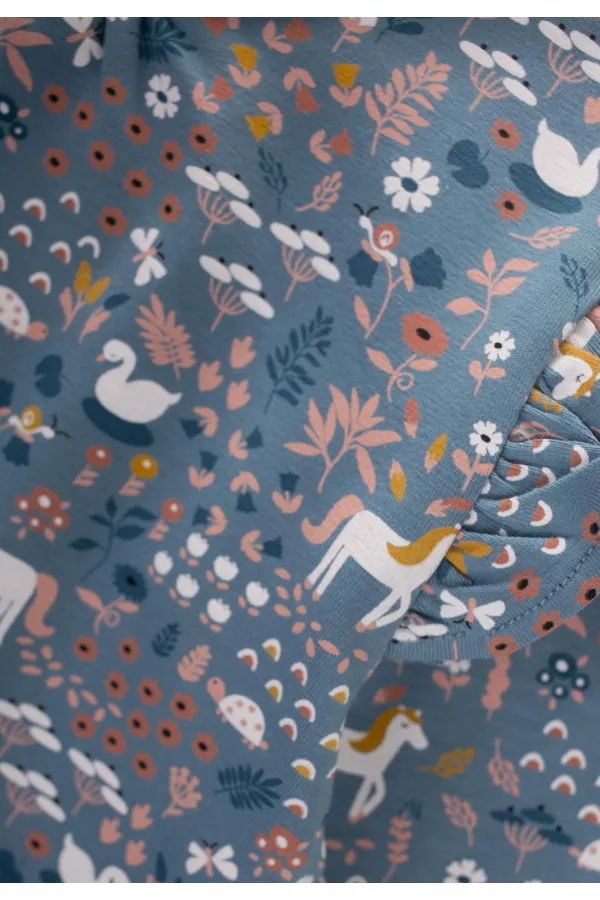 Long Sleeve T-Shirt 1-7 Years Old Indigo Blue