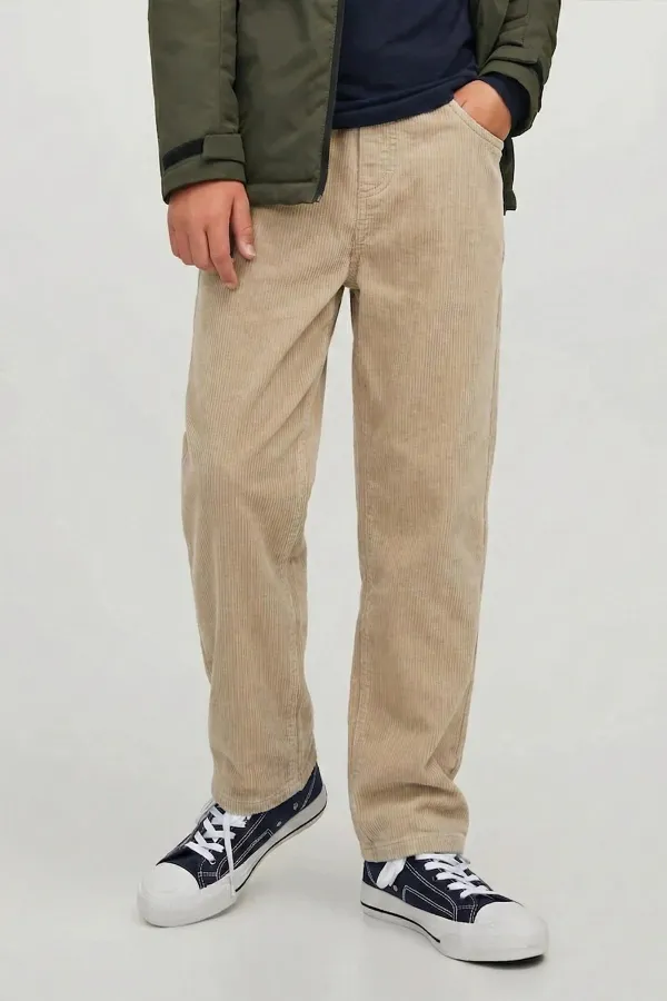 Corduroy Trousers, Ages 8-12, Beige