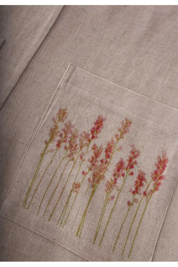 Salopette en lin à poches longues pour enfants de 2 à 7 ans, couleur naturelle