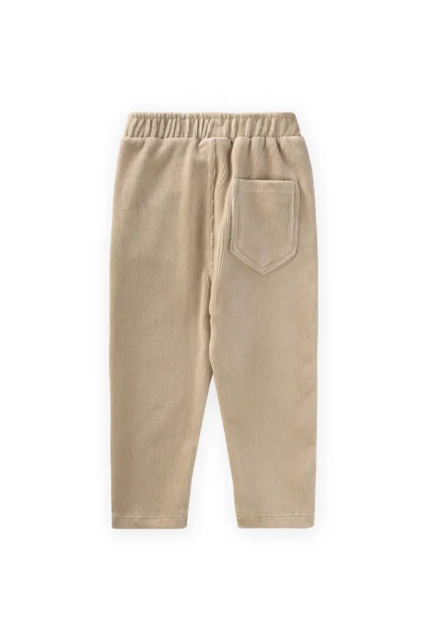 Corduroy Trousers, Ages 8-12, Beige