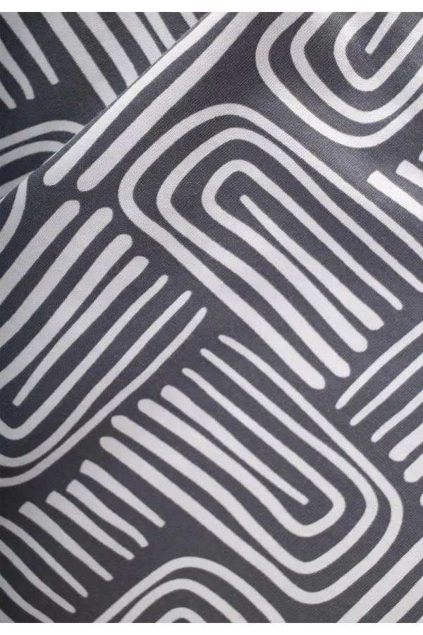 T-shirt à manches longues à motifs anthracite, 3-12 ans