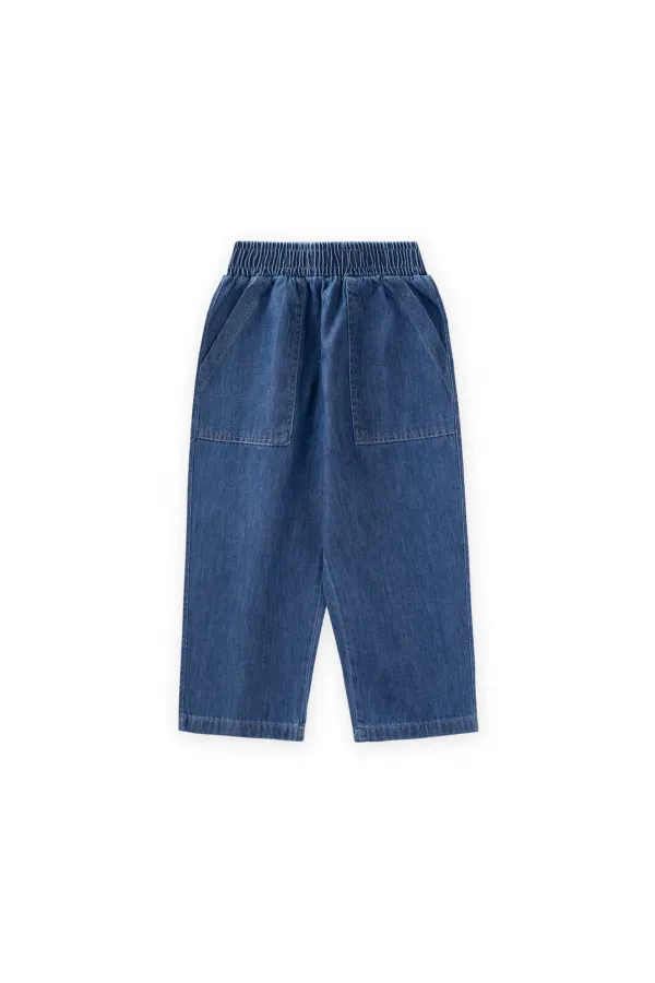 Kot Pantolon 2-8 Yaş Mavi