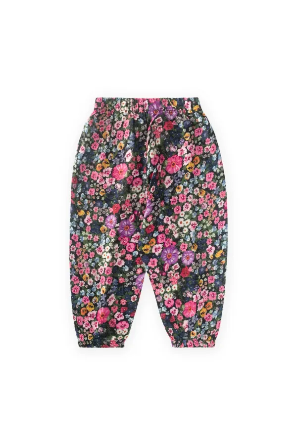 Patterned Viscose Trousers, Ages 2-10, Floral Design