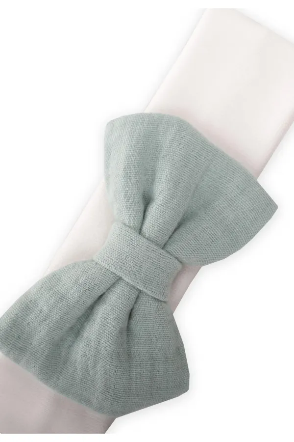 Kurdeleli Bebe Bandanası Mint Yeşili