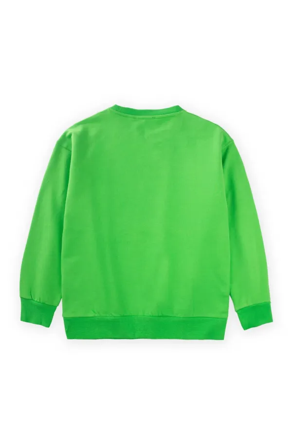 Peachins Embroidered Sweatshirt 9-14 Years Green Peachins Embroidered Sweatshirt 9-14 Years Green