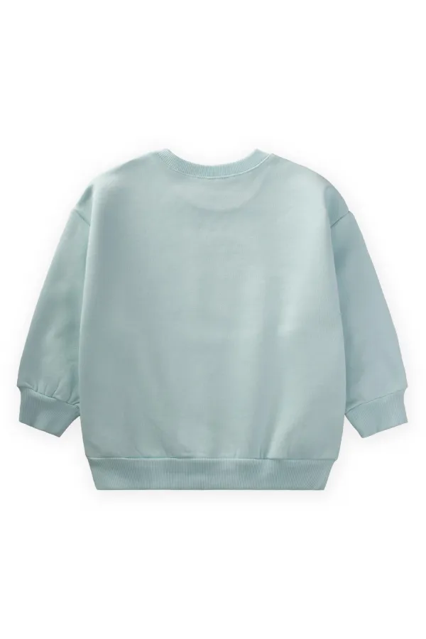 Car Print Sweatshirt, Ages 1-6, Aqua Green Car Print Sweatshirt, Ages 1-6, Aqua Green