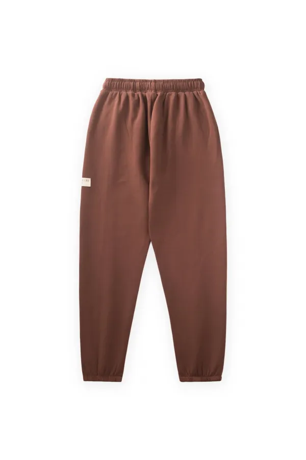 Pantalon de survêtement long marron pour enfants de 8 à 12 ans