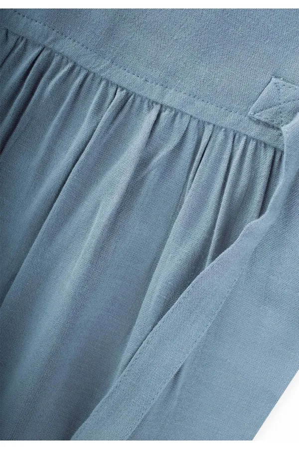 Kolsuz Bağcıklı Tulum 2-7 Yaş Mavi