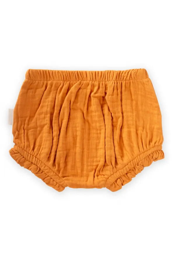 Short à volants orange 0-2 ans