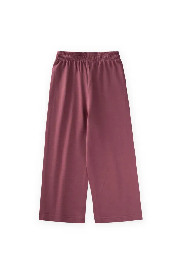Wide-Leg Trousers, Ages 4-12, Burgundy Wide-Leg Trousers, Ages 4-12, Burgundy