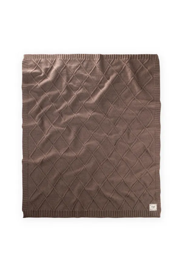 Knitted Blanket 80x100cm Mink